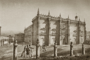 Palacio de Santa Cruz Grabado Sec. XIX